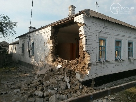 ОБСЕ: СММ зафиксировала в Сартане 11 кратеров от 120 мм снарядов и 25 поврежденных домов