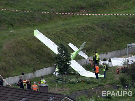 Крушение самолета в Швейцарии. Фоторепортаж