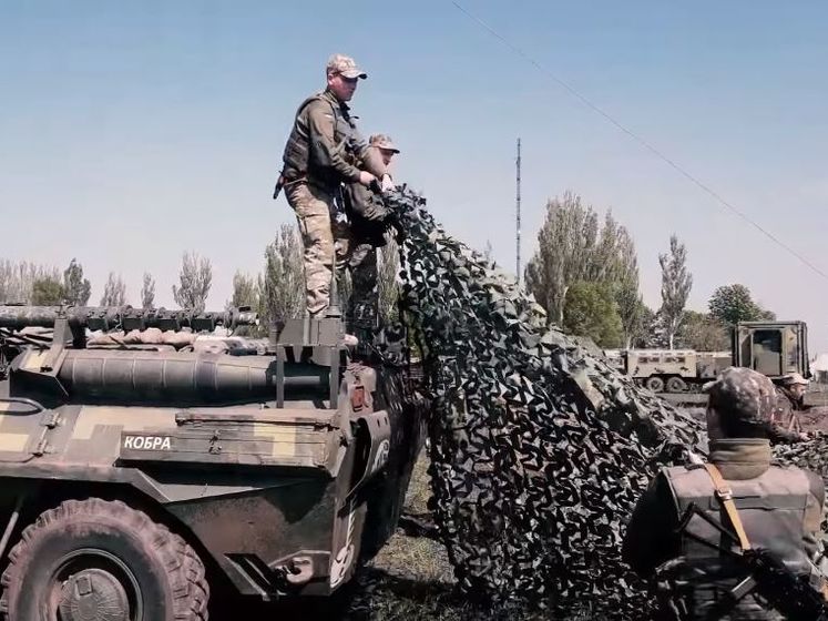 Украинские военные провели учения в Донецкой области. Видео 