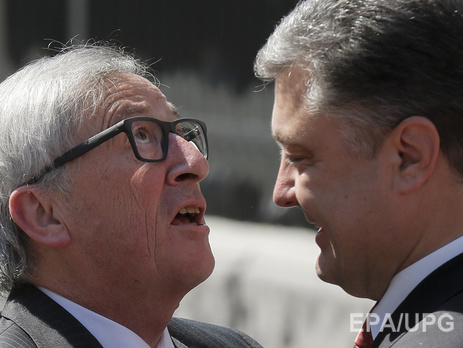 Порошенко в Брюсселе проводит переговоры с главой Еврокомиссии Юнкером