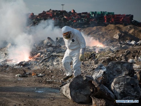 Число жертв взрыва в Китае достигло 150 человек