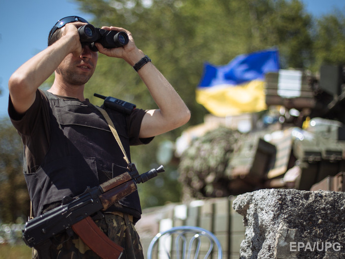 Пресс-центр АТО: Вчера боевики 16 раз обстреляли украинских военных на Донбассе, после полуночи оружие не применялось