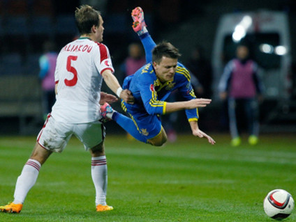 Евро-2016: Украина уверенно обыграла сборную Беларуси