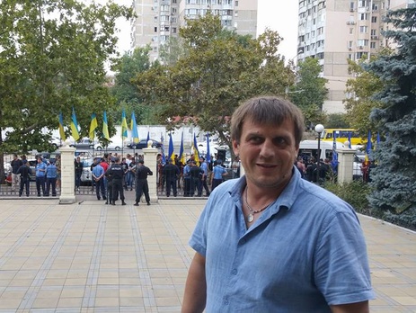Арестованный лидер одесского "Автомайдана" Евгений Резвушкин