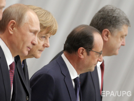 Встреча Владимира Путина, Ангелы Меркель, Франсуа Олланда и Петра Порошенко пройдет через месяц во Франции