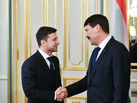 ﻿Зеленський на зустрічі з президентом Угорщини висловив надію, що Будапешт відновить підтримку євроатлантичної інтеграції Києва