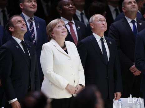 Путин обсудил с Меркель и Макроном ситуацию в Украине