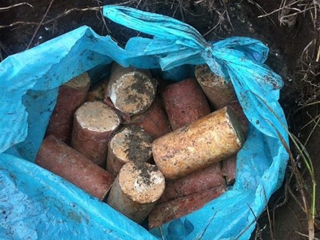Под Харьковом СБУ обнаружила тайник со взрывчаткой
