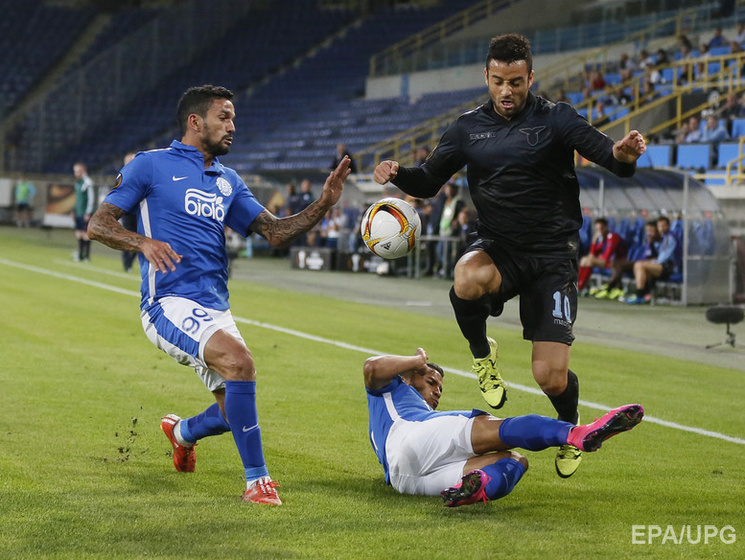 Лига Европы: "Днепр" на последних секундах вырывает ничью в матче с "Лацио"