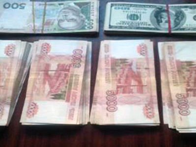 СБУ: На оккупированную боевиками часть Донбасса пытались провезти более 1 млн рублей