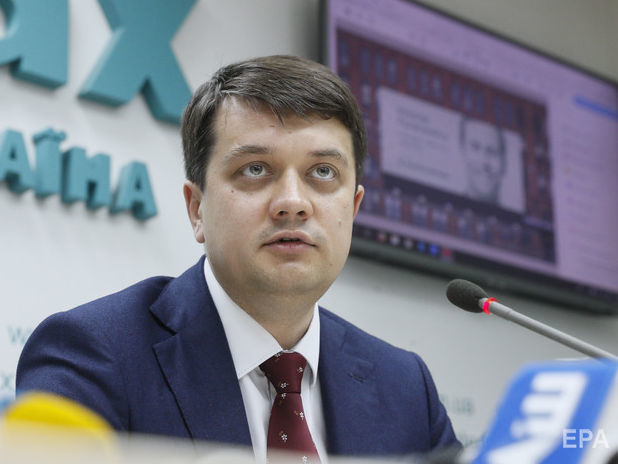 ﻿Разумков заявив, що Саакашвілі не зможе потрапити у список "Слуги народу" на парламентських виборах