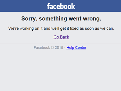 В Facebook произошел сбой: соцсеть недоступна для пользователей
