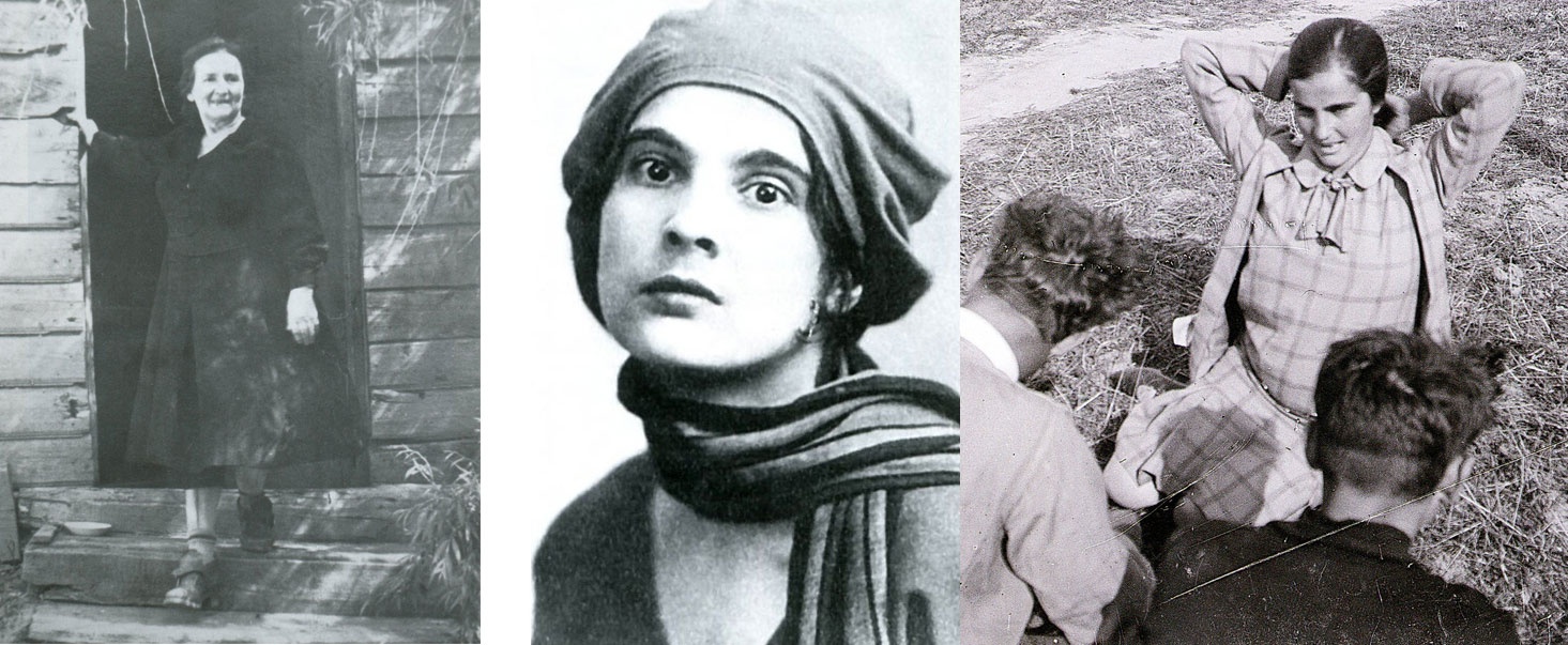 Первая жена – Варвара Крилова-Довженко (слева). Вторая любовь и супруга Довженко – Юлия Солнцева (в центре и справа)