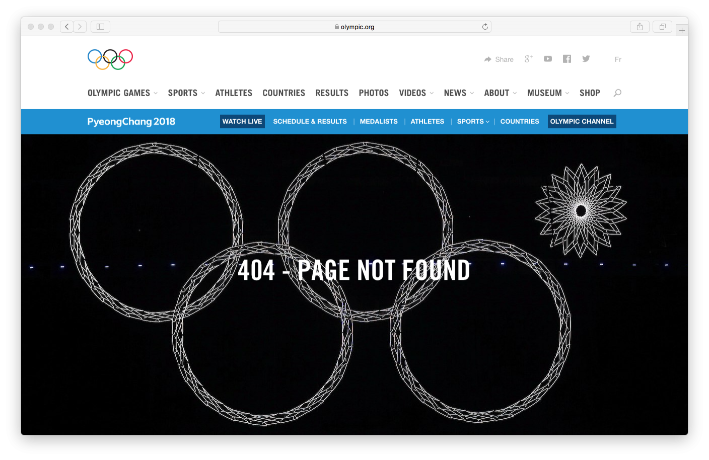 Скриншот: olympic.org