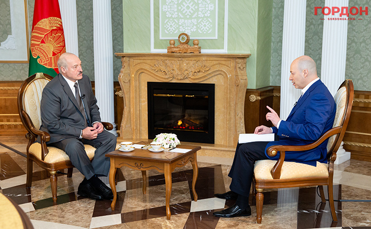 Під час запису інтерв'ю з Лукашенком. 5 серпня 2020 року. Фото: Ростислав Гордон / Gordonua.com