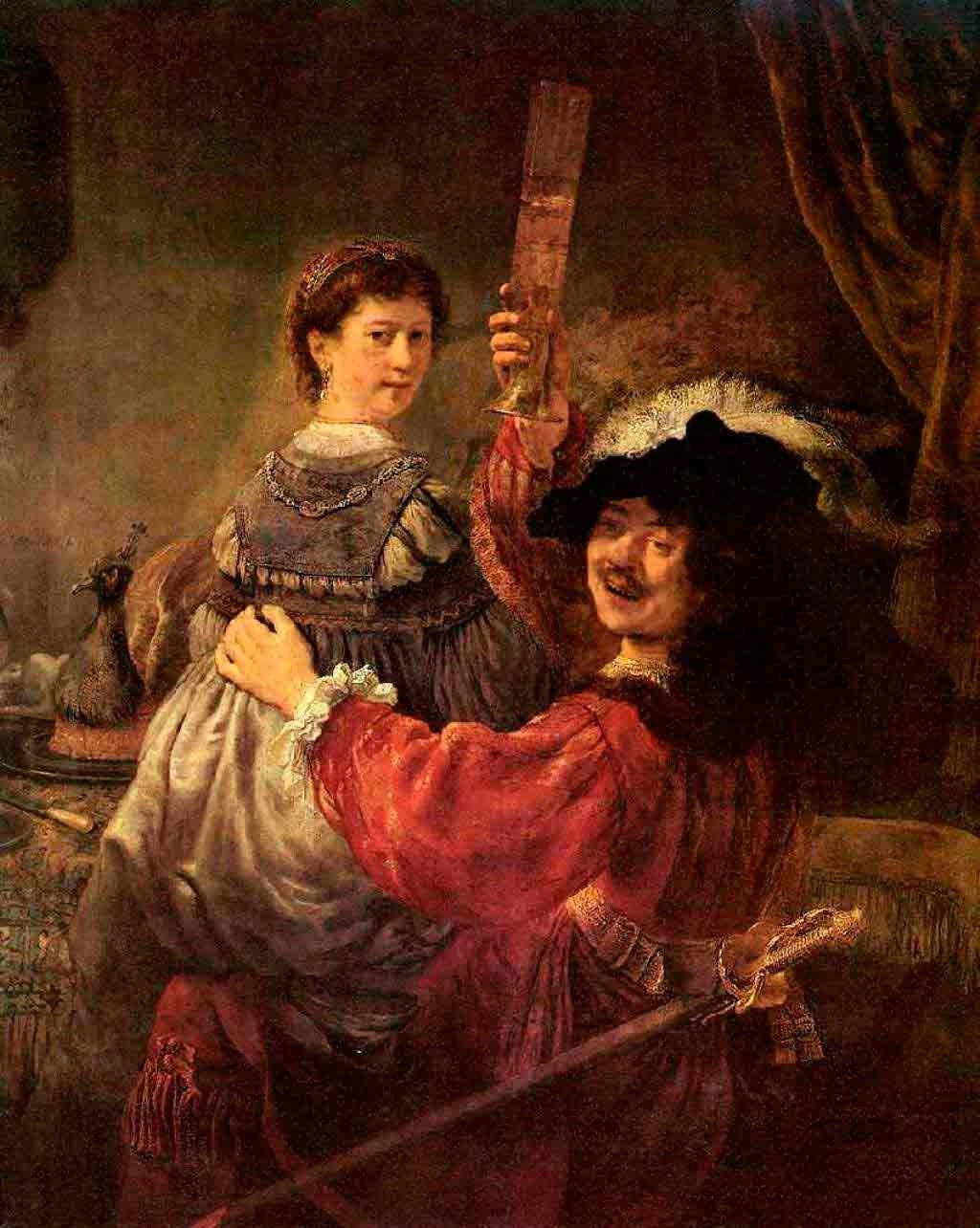 . За копию картины Рембрандта "Автопортрет с Саскией" получил звание профессора Дрезденской галереи. Фото: akmar.info