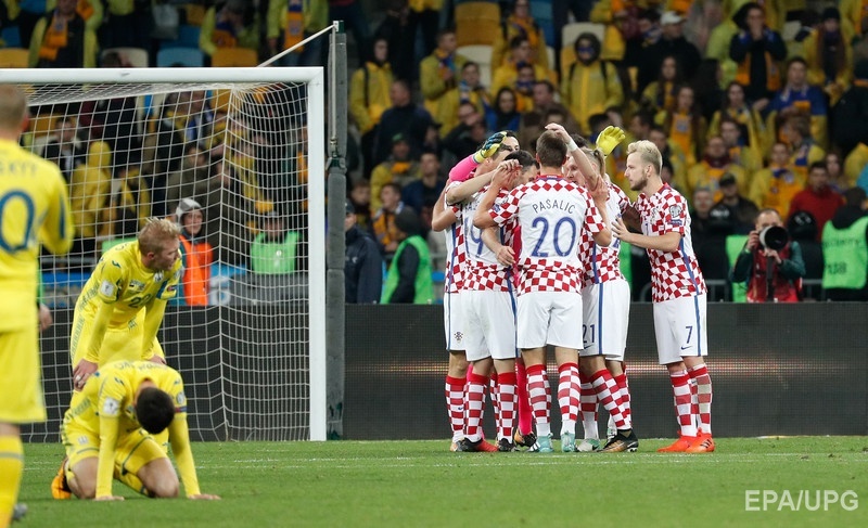 Поражение от Хорватии 9 октября лишило сборную Украины шансов на выход из группы. Фото: ЕРА