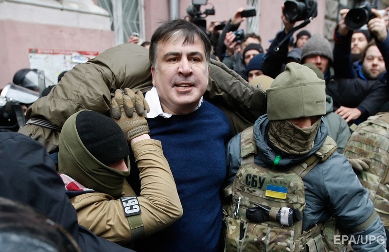 СБУ задерживала Саакашвили дважды в течение недели. Фото: ЕРА