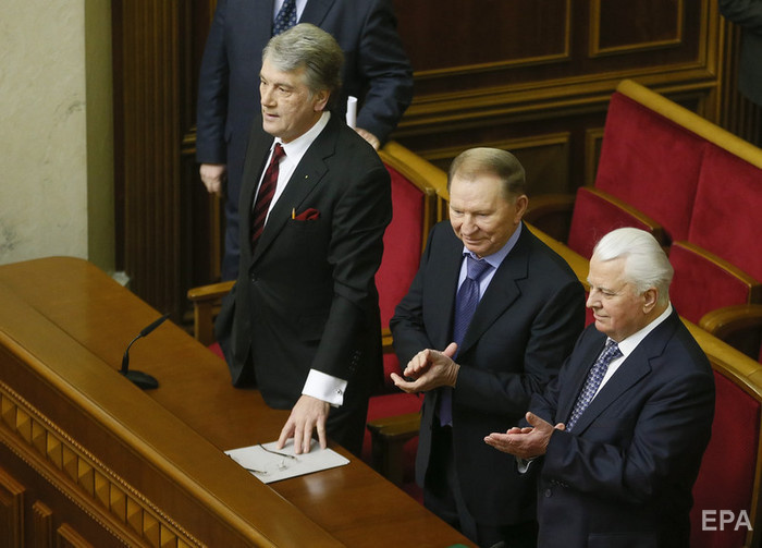 Виктор Ющенко, Леонид Кучма и Леонид Кравчук. Фото: EPA