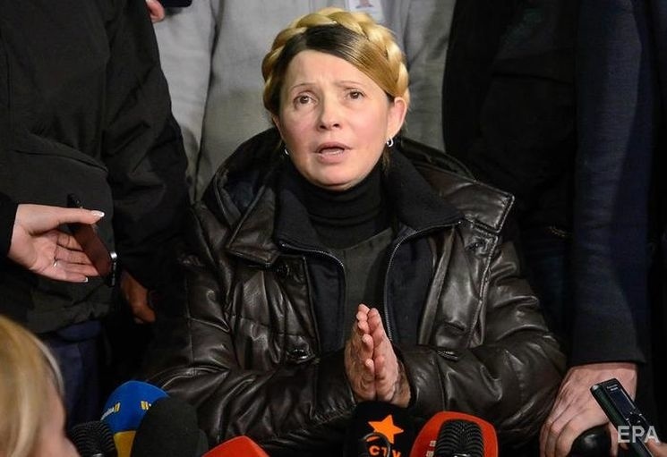 Тимошенко была освобождена 22 февраля 2014 года. Фото: EPA