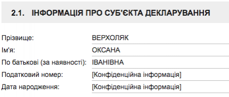 Скриншот: nazk.gov.ua