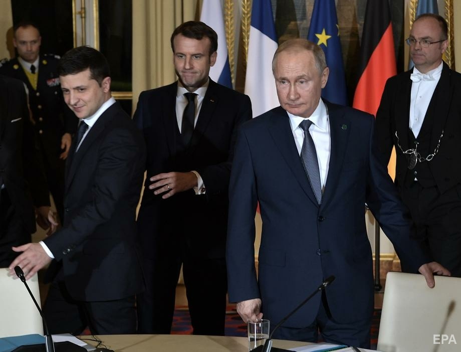 Зеленский и Путин встречались один раз - во время саммита "Нормандской четверки" в 2019 году. Фото: EPA