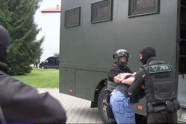 Вагнеровцев задержали в Беларуси в ночь на 29 июля. Скриншот: АТН: новости Беларуси и мира / YouTube