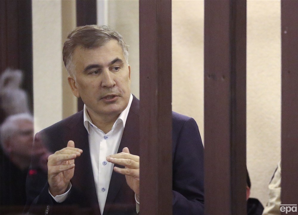 Саакашвили на заседании суда в Тбилиси, декабрь 2021 года. Фото: Ираклий Геденидзе / ЕРА