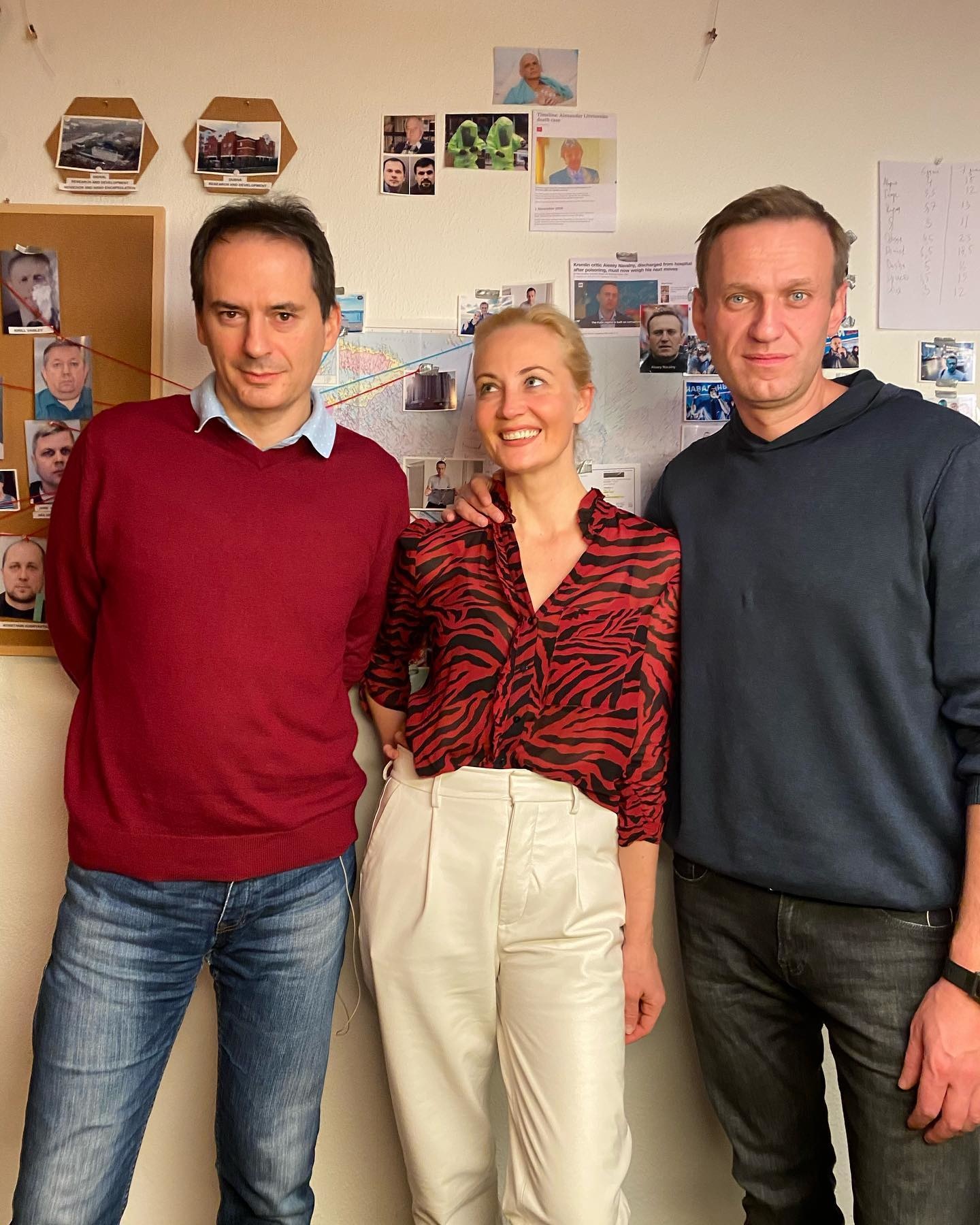 Грозев, Юлия и Алексей Навальные. Фото: Алексей Навальный / Facebook