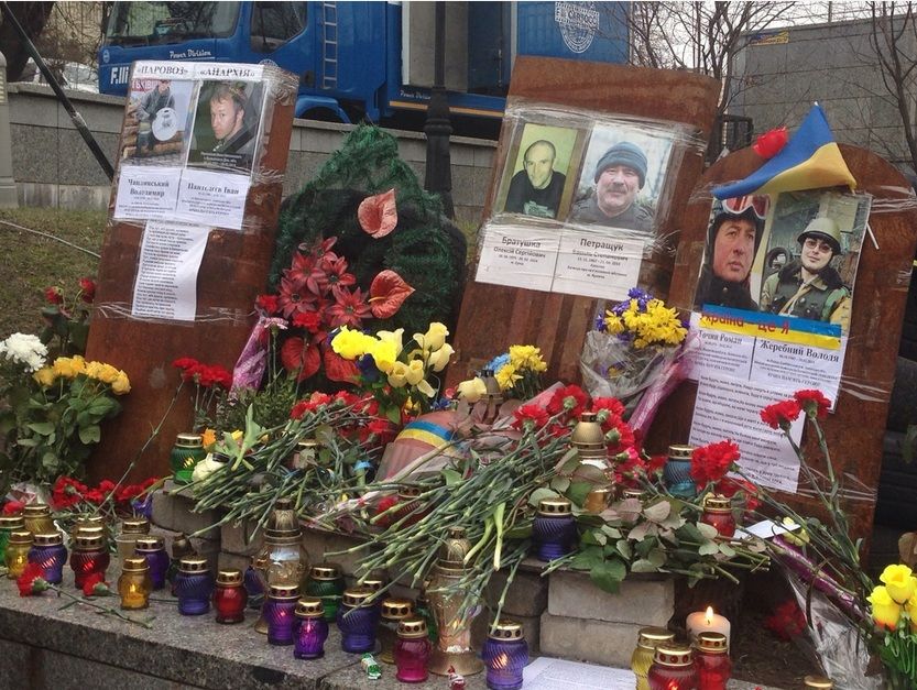 В Киеве собрались добровольцы со всей страны, чтобы почтить память героев Небесной сотни. Фоторепортаж 7