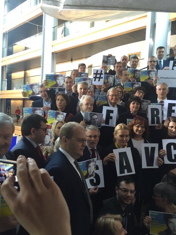 #FreeSavchenko. Активисты из разных стран мира требуют освободить Савченко. Фоторепортаж 4