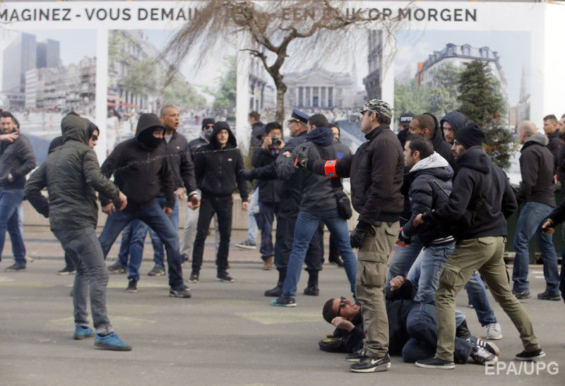 В Брюсселе произошли столкновения между демонстрантами и полицией. Фоторепортаж 2