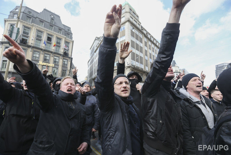 В Брюсселе произошли столкновения между демонстрантами и полицией. Фоторепортаж 3