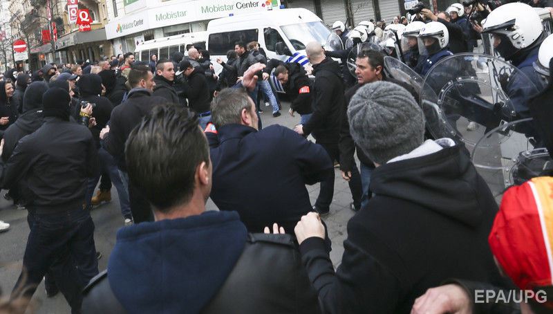 В Брюсселе произошли столкновения между демонстрантами и полицией. Фоторепортаж 5
