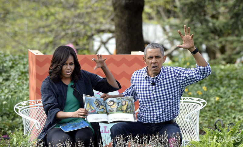 Барак и Мишель Обама показали детям, где живут чудовища. Фоторепортаж 4