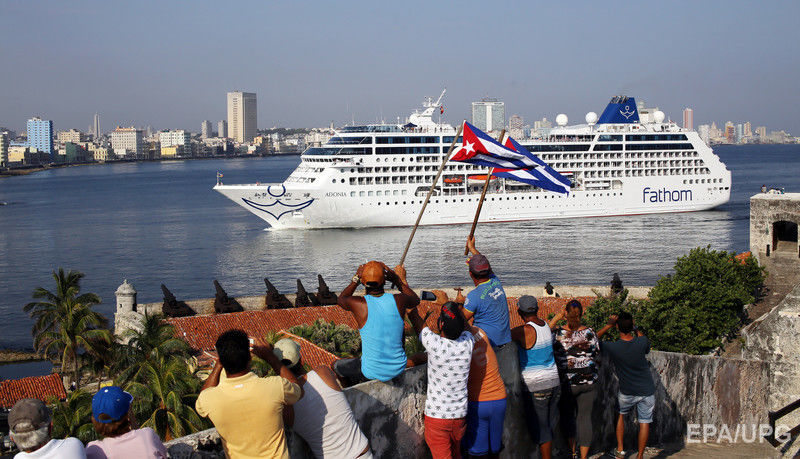 В Гаване впервые за полвека пришвартовался круизный лайнер из США. Фоторепортаж 2