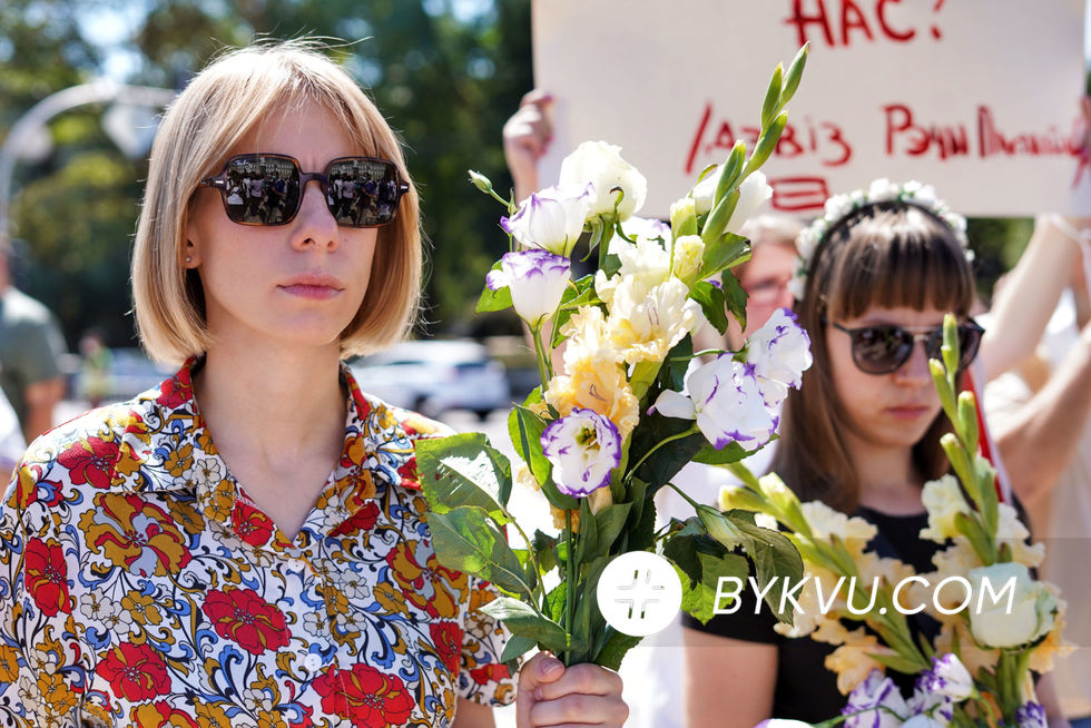 В Киеве прошло шествие в поддержку Беларуси. Фоторепортаж 5