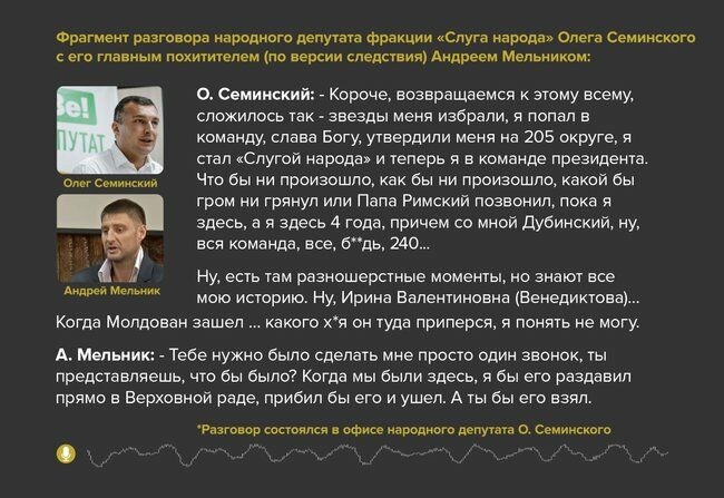 Бутусов: Семинский, поговорив с Мельником, который находился под наблюдением СБУ, помог следствию выйти на самого себя 1