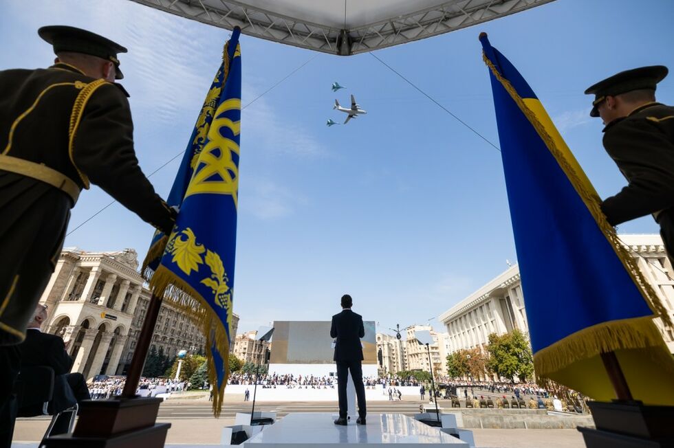 В Киеве прошел военный парад по случаю 30-летия независимости Украины. Фоторепортаж 16