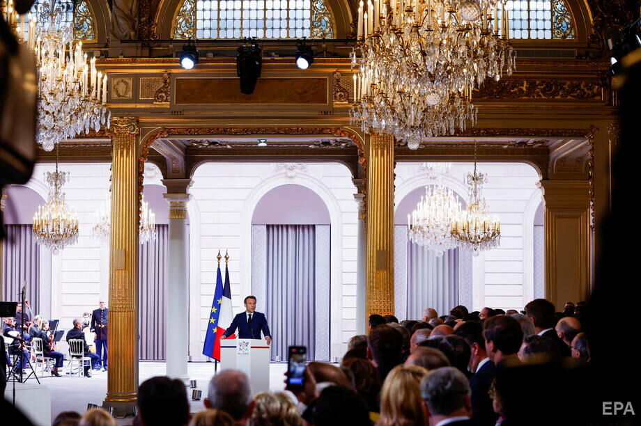 В Париже прошла инаугурация Макрона, переизбранного на второй срок. Фоторепортаж 7