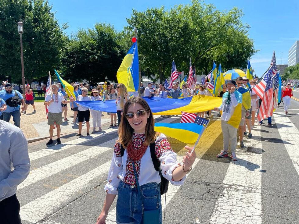 Украинская колонна впервые участвовала в параде на День независимости США. Фоторепортаж 3