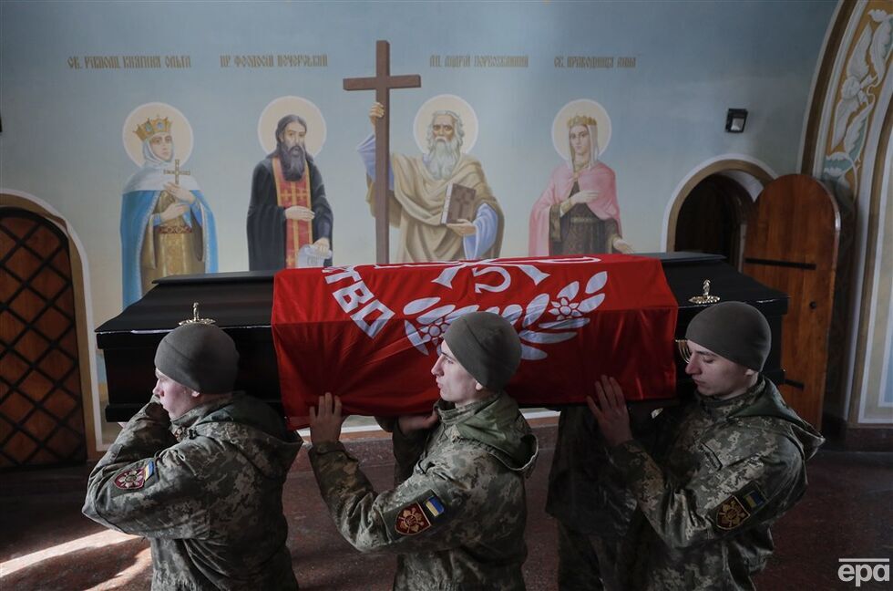 В Киеве попрощались с бойцами диверсионной группы, погибшими в Брянской области РФ. Фоторепортаж 1