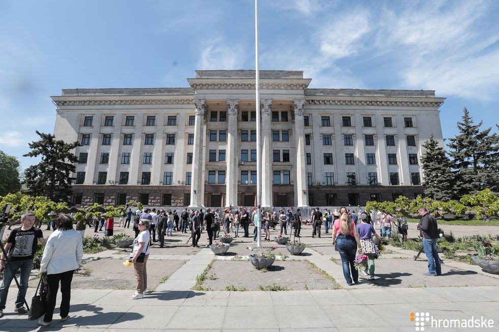 В Одессе проходят акции, посвященные памяти погибших 2 мая 2014 года. Фоторепортаж 1
